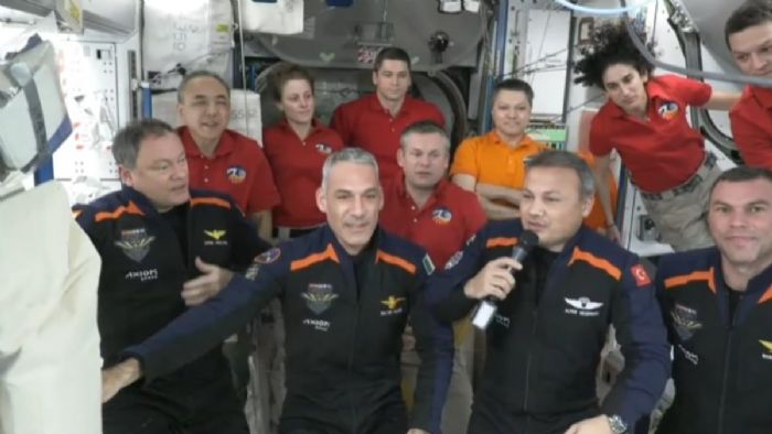 Astronot Alper Gezeravcı`nın Uluslararası Uzay İstasyonu`ndaki tarihi konuşması