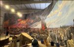 Rus ressam Alexander Samsonov Büyük Manisa Yangını`nı dev panorama eserine işliyor