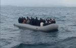 Ayvalık Sahil Güvenliği, lastik botlarda 110 göçmen yakaladı
